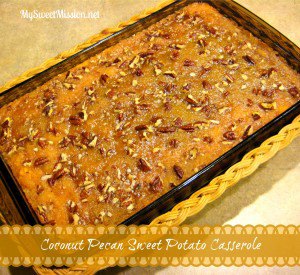 Coconut Pecan Sweet Potato Casserole Coconut Pecan Sweet Potato Casserole