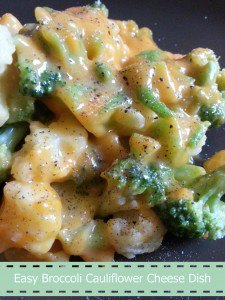 Easy Broccoli Cauliflower Cheese Dish