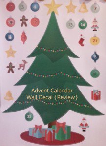 Advent Calendar Wall Decal