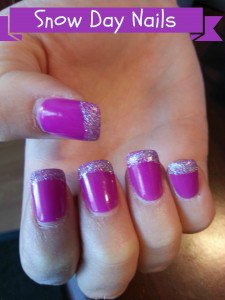 Snow Day Fingernails Snow Day Fingernails