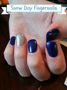 Snow Day Fingernails Snow Day Fingernails