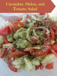 Marinated Cucumber, Onion, Tomato Salad