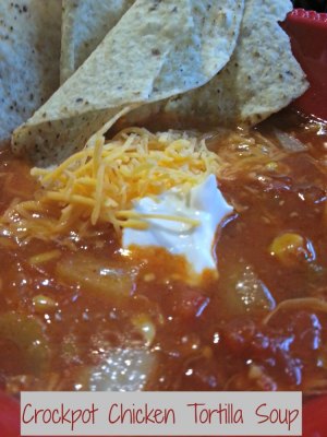 Crockpot Chicken Tortilla Soup
