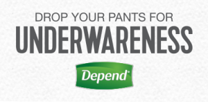 Join the Depend #Underwareness Movement and #DropYourPants for Charity 