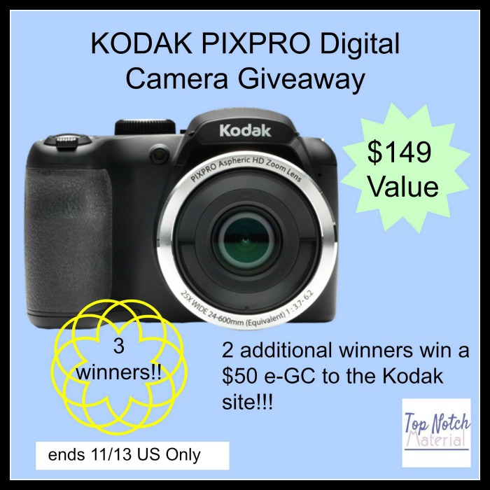 KODAK PIXPRO Digital Camera Giveaway