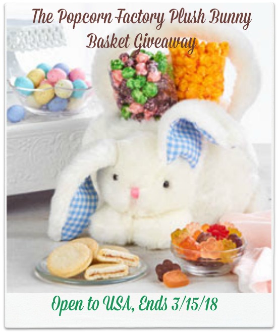 The Popcorn Factory Plush Bunny Basket Giveaway