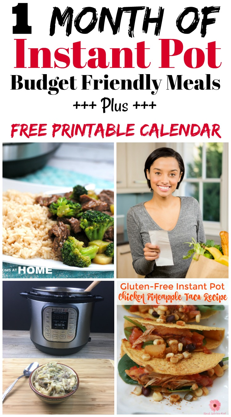 May Instant Pot Meal Plan