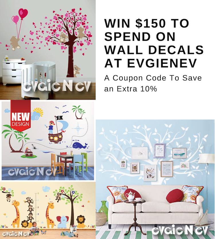 Win $150 from EvgieNev Wall Decals
