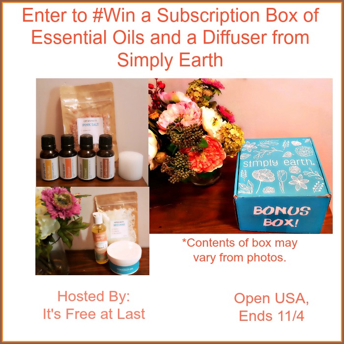 Enter to Win a Simply Earth Essential Oil Subscription Box