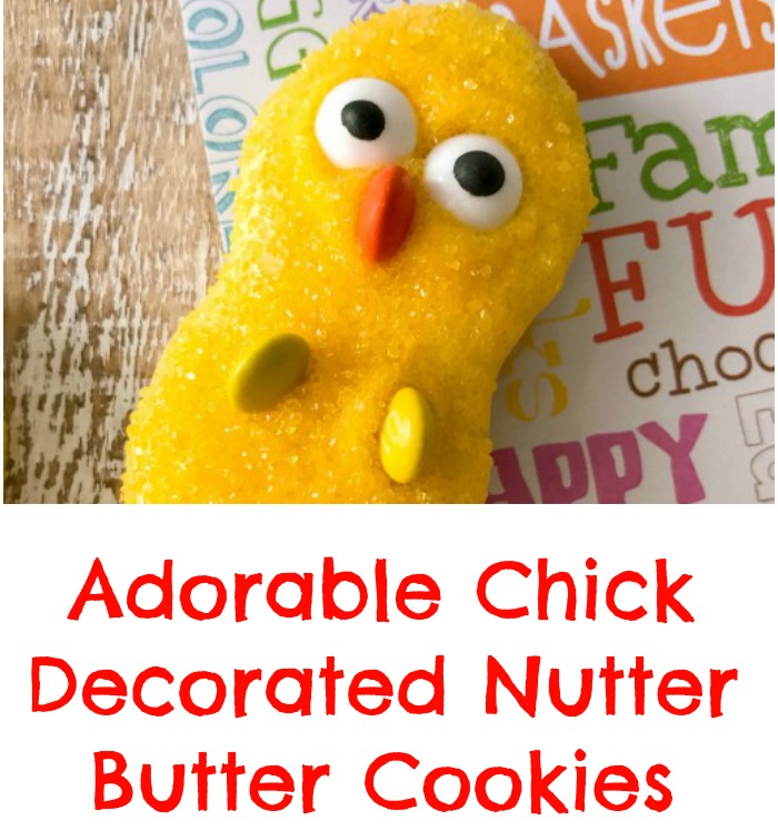Adorable Chick Decorated Nutter Butter Cookies