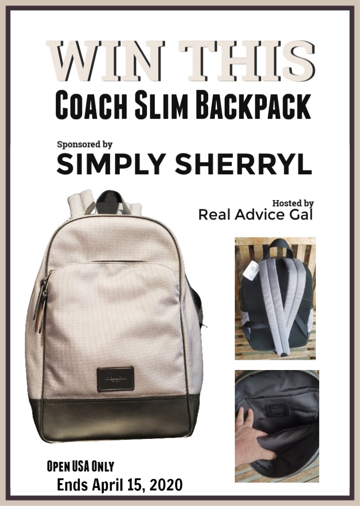 Win This Coach Slim BackPack