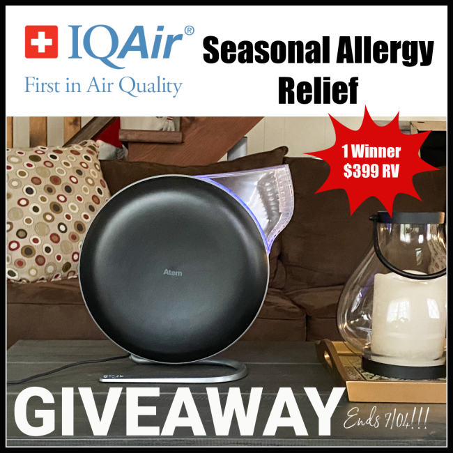 IQAir Seasonal Allergy Relief Giveaway